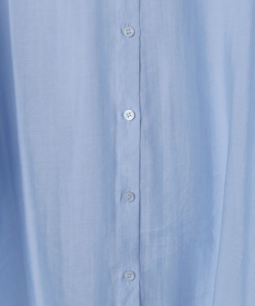 LEPSIM（レプシィム）の「シアーシャツ長袖チュニック　147435（シャツ/ブラウス・レディース・アイボリー/グレー/ブルー/ピンク・FREE）」の14枚目の写真