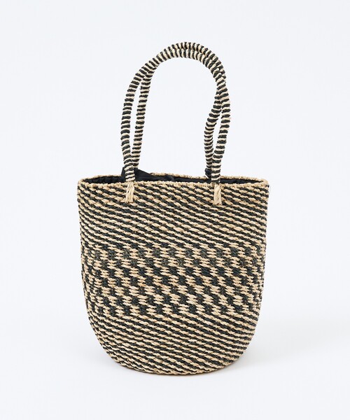 The Bagmati(ザバグマティ)の「【BAGMATI / バグマティ】アバカバスケット S / ワンハンドル かごバッグ(かごバッグ・レディース・ブラック/グレー・フリー)」の12枚目の写真