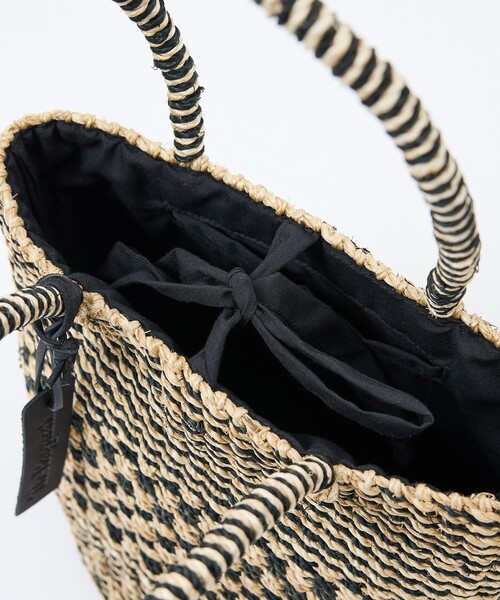 The Bagmati(ザバグマティ)の「【BAGMATI / バグマティ】アバカバスケット S / ワンハンドル かごバッグ(かごバッグ・レディース・ブラック/グレー・フリー)」の18枚目の写真