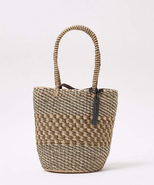 The Bagmati(ザバグマティ)の「【BAGMATI / バグマティ】アバカバスケット S / ワンハンドル かごバッグ(かごバッグ・レディース・ブラック/グレー・フリー)」の3枚目の写真