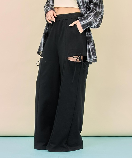 ANAP(アナップ)の「サイドスリット × リボン スウェット パンツ(スウェットパンツ・レディース・ブラック/グレー/ブラウン・F)」の17枚目の写真