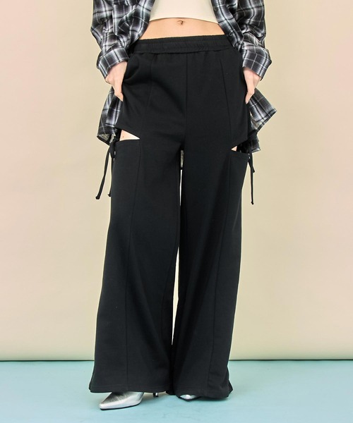 ANAP(アナップ)の「サイドスリット × リボン スウェット パンツ(スウェットパンツ・レディース・ブラック/グレー/ブラウン・F)」の18枚目の写真