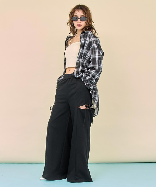 ANAP(アナップ)の「サイドスリット × リボン スウェット パンツ(スウェットパンツ・レディース・ブラック/グレー/ブラウン・F)」の19枚目の写真