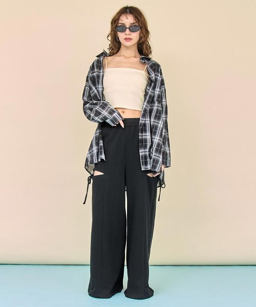ANAP(アナップ)の「サイドスリット × リボン スウェット パンツ(スウェットパンツ・レディース・ブラック/グレー/ブラウン・F)」の20枚目の写真