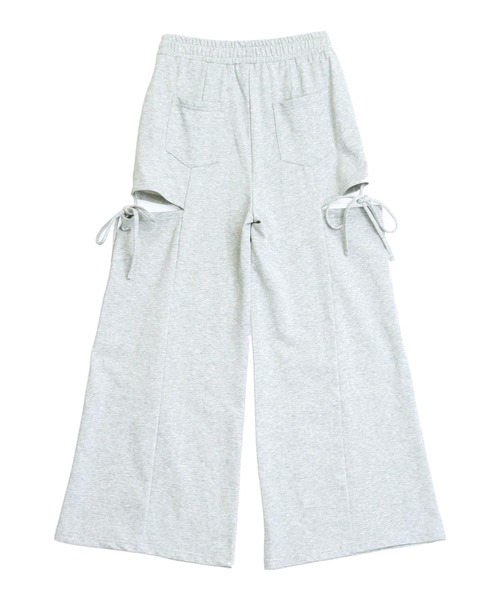 ANAP(アナップ)の「サイドスリット × リボン スウェット パンツ(スウェットパンツ・レディース・ブラック/グレー/ブラウン・F)」の7枚目の写真