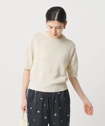BEAUTY&amp;YOUTH ビューティアンドユース ニット ホワイト 白 サイズ:FREE | 23秋冬 ウールフォックスブレンド アゼニットプルオーバー / セーター クルーネック ラグラン ワイド 長袖 ローゲージ | 【レディース】【中古】 BEAUTY&YOUTH UNITED ARROWS - 美品 BEAUTY&YOUTH UNITED ARROWS