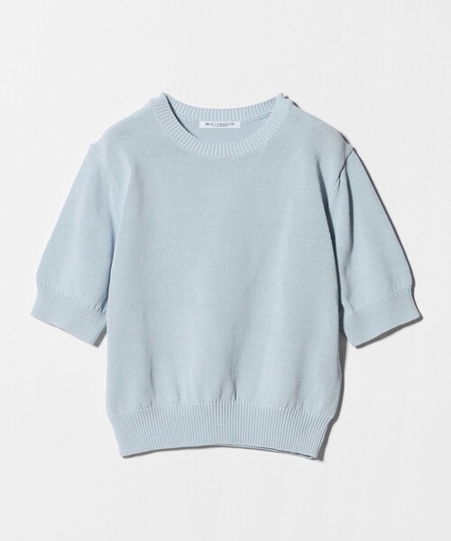 BEAUTY&YOUTH UNITED ARROWS(ビューティーアンドユースユナイテッドアローズ)の「コイルニット ショートスリーブ プルオーバー ウォッシャブル(ニット/セーター・レディース・オフホワイト/ブラック/ライトブルー・FREE)」の17枚目の写真