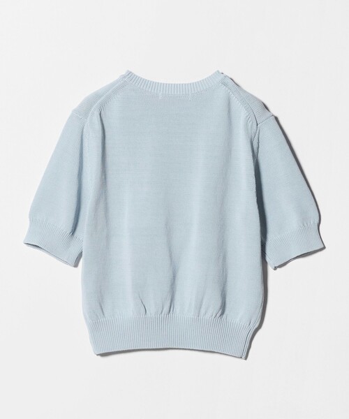 BEAUTY&YOUTH UNITED ARROWS(ビューティーアンドユースユナイテッドアローズ)の「コイルニット ショートスリーブ プルオーバー ウォッシャブル(ニット/セーター・レディース・オフホワイト/ブラック/ライトブルー・FREE)」の18枚目の写真