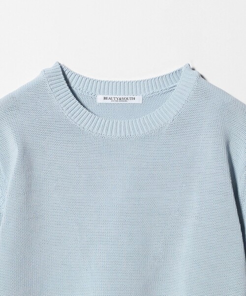BEAUTY&YOUTH UNITED ARROWS(ビューティーアンドユースユナイテッドアローズ)の「コイルニット ショートスリーブ プルオーバー ウォッシャブル(ニット/セーター・レディース・オフホワイト/ブラック/ライトブルー・FREE)」の19枚目の写真