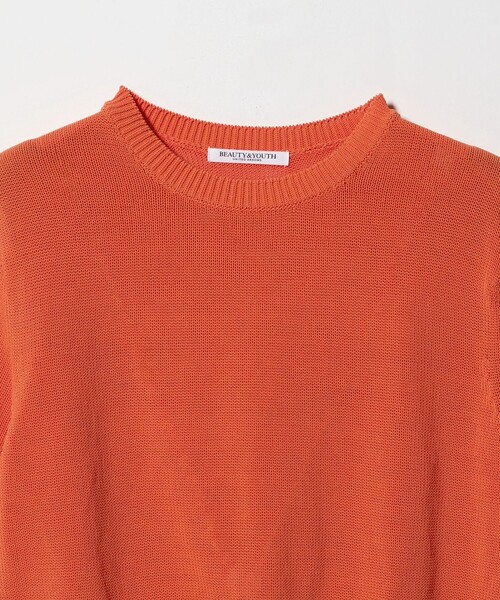 BEAUTY&YOUTH UNITED ARROWS(ビューティーアンドユースユナイテッドアローズ)の「コイルニット ショートスリーブ プルオーバー ウォッシャブル(ニット/セーター・レディース・オフホワイト/ブラック/ライトブルー/オレンジ/ダークブラウン・FREE)」の13枚目の写真