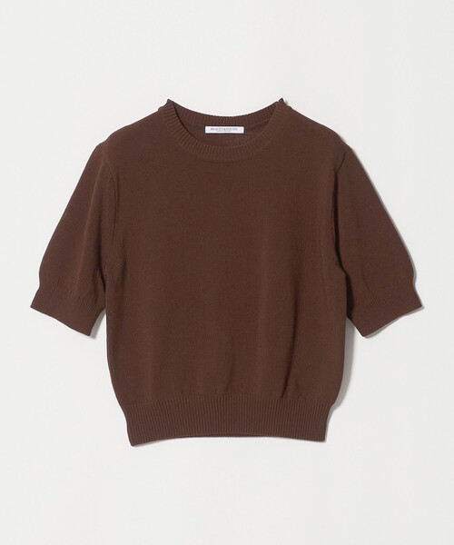 BEAUTY&YOUTH UNITED ARROWS(ビューティーアンドユースユナイテッドアローズ)の「コイルニット ショートスリーブ プルオーバー ウォッシャブル(ニット/セーター・レディース・オフホワイト/ブラック/ライトブルー/オレンジ/ダークブラウン・FREE)」の11枚目の写真