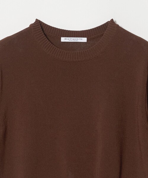 BEAUTY&YOUTH UNITED ARROWS(ビューティーアンドユースユナイテッドアローズ)の「コイルニット ショートスリーブ プルオーバー ウォッシャブル(ニット/セーター・レディース・オフホワイト/ブラック/ライトブルー/オレンジ/ダークブラウン・FREE)」の10枚目の写真