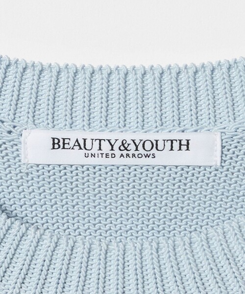BEAUTY&YOUTH UNITED ARROWS(ビューティーアンドユースユナイテッドアローズ)の「コイルニット ショートスリーブ プルオーバー ウォッシャブル(ニット/セーター・レディース・オフホワイト/ブラック/ライトブルー/オレンジ/ダークブラウン・FREE)」の8枚目の写真