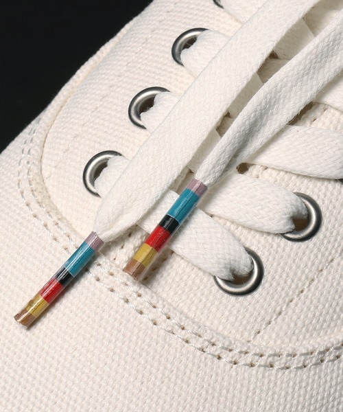 Paul Smith(ポールスミス)の「Paul Smith Loves Barbour キャンバススニーカー【163714 MFO0845】(スニーカー・メンズ・オフホワイト/グリーン/ネイビー・7/8/9/6)」の9枚目の写真