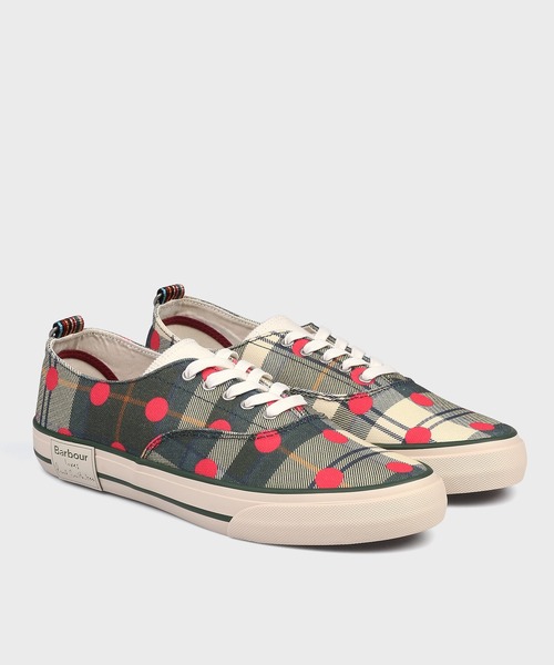 Paul Smith(ポールスミス)の「Paul Smith Loves Barbour キャンバススニーカー【163714 MFO0845】(スニーカー・メンズ・オフホワイト/グリーン/ネイビー・7/8/9/6)」の14枚目の写真