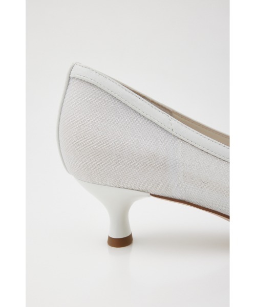STACCATO(スタッカート)の「ラメッシュローヒールパンプス(パンプス・レディース・ホワイト・24.5cm)」の6枚目の写真