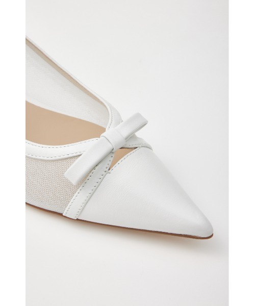 STACCATO(スタッカート)の「ラメッシュローヒールパンプス(パンプス・レディース・ホワイト・24.5cm)」の7枚目の写真