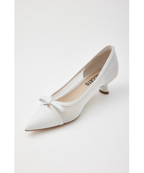 STACCATO(スタッカート)の「ラメッシュローヒールパンプス(パンプス・レディース・ホワイト・24.5cm)」の8枚目の写真