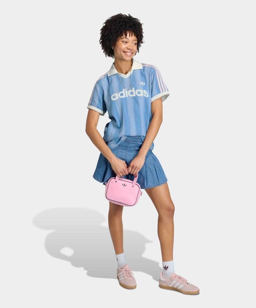 adidas（アディダス）の「デニム サッカー ジャージ / アディダスオリジナルス adidas Originals（ジャージ・レディース・ブルー・XX-LARGE/X-LARGE/SMALL/MEDIUM/LARGE/3XL）」の3枚目の写真