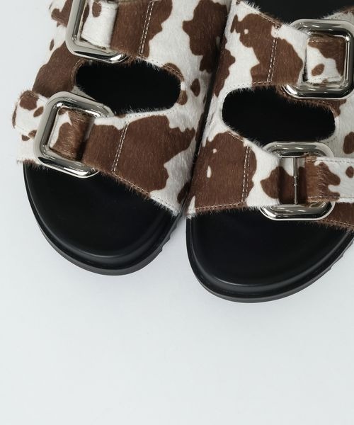 JEANASIS(ジーナシス)の「バックルベルトスライドサンダル/666209(サンダル・レディース・ホワイト系その他/アイボリー/ブラック・LARGE/MEDIUM)」の9枚目の写真