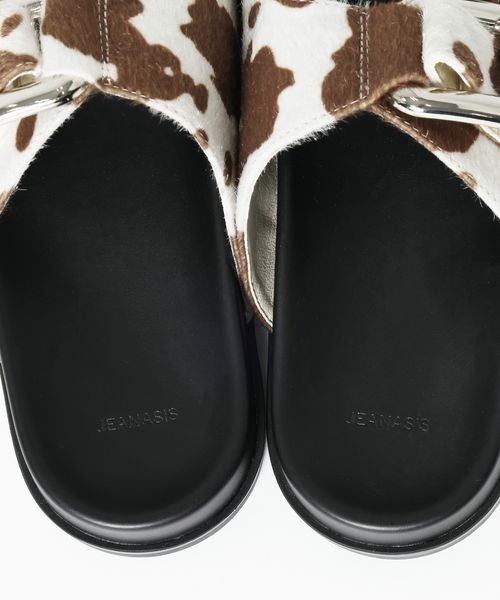 JEANASIS(ジーナシス)の「バックルベルトスライドサンダル/666209(サンダル・レディース・ホワイト系その他/アイボリー/ブラック・LARGE/MEDIUM)」の11枚目の写真