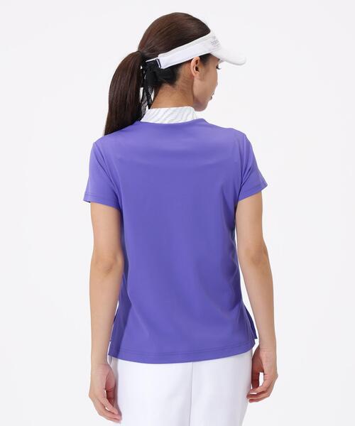 New Balance Golf(ニューバランスゴルフ)の「半袖 モックネック プルオーバー (WOMENS)(Tシャツ/カットソー・レディース・ホワイト/パープル/イエロー/ブラック・LARGE/SMALL/MEDIUM/X-LARGE)」の15枚目の写真