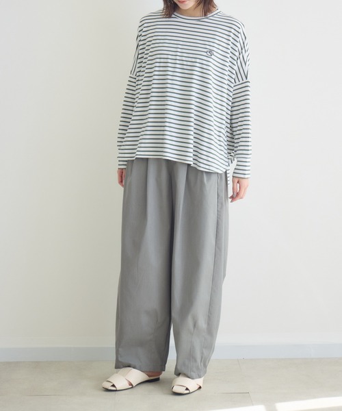 meeny miny(ミーニーマイニー)の「【meeny miny】【旭山動物園応援商品】マヌルネコ『face』ロングTシャツ(Tシャツ/カットソー・レディース・カーキ/ブラウン/グレー・M-L/S-M)」の8枚目の写真