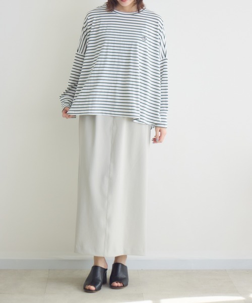 meeny miny(ミーニーマイニー)の「【meeny miny】【旭山動物園応援商品】マヌルネコ『face』ロングTシャツ(Tシャツ/カットソー・レディース・カーキ/ブラウン/グレー・M-L/S-M)」の10枚目の写真