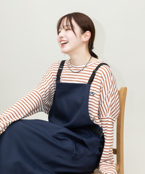 meeny miny(ミーニーマイニー)の「【meeny miny】【旭山動物園応援商品】マヌルネコ『face』ロングTシャツ(Tシャツ/カットソー・レディース・カーキ/ブラウン/グレー・M-L/S-M)」の15枚目の写真