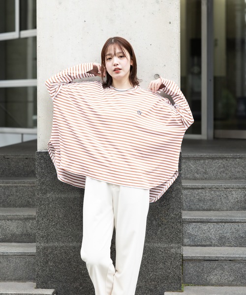 meeny miny(ミーニーマイニー)の「【meeny miny】【旭山動物園応援商品】マヌルネコ『face』ロングTシャツ(Tシャツ/カットソー・レディース・カーキ/ブラウン/グレー・M-L/S-M)」の13枚目の写真
