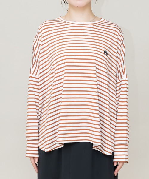 meeny miny(ミーニーマイニー)の「【meeny miny】【旭山動物園応援商品】マヌルネコ『face』ロングTシャツ(Tシャツ/カットソー・レディース・カーキ/ブラウン/グレー・M-L/S-M)」の19枚目の写真