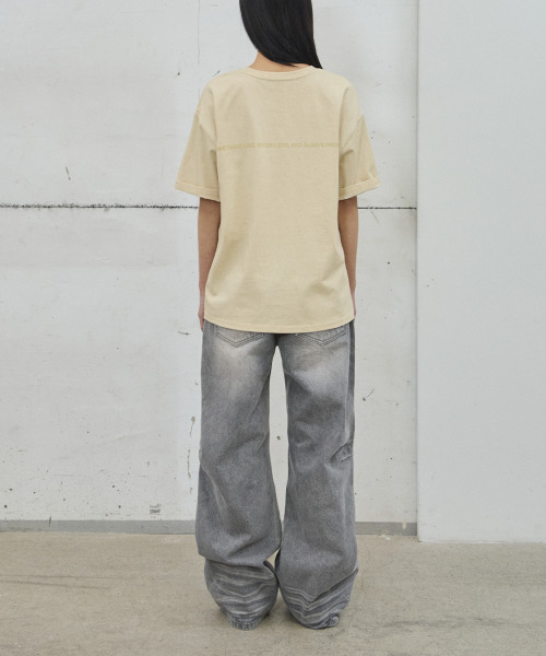 41PRAY(サイルプレイ)の「41PR Essential Tee / Yellow(Tシャツ/カットソー・レディース・イエロー・OS)」の5枚目の写真