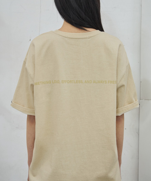 41PRAY(サイルプレイ)の「41PR Essential Tee / Yellow(Tシャツ/カットソー・レディース・イエロー・OS)」の6枚目の写真