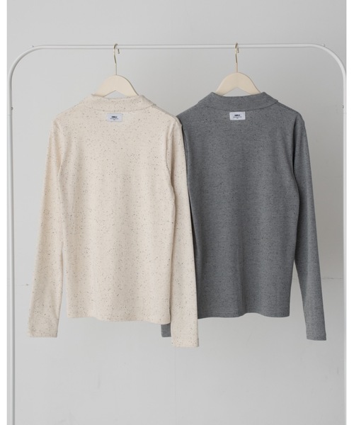 JUMELLE（ジュメロ）の「ネップリブカーディガン（Tシャツ/カットソー・レディース・グレー/アイボリー・MEDIUM）」の20枚目の写真