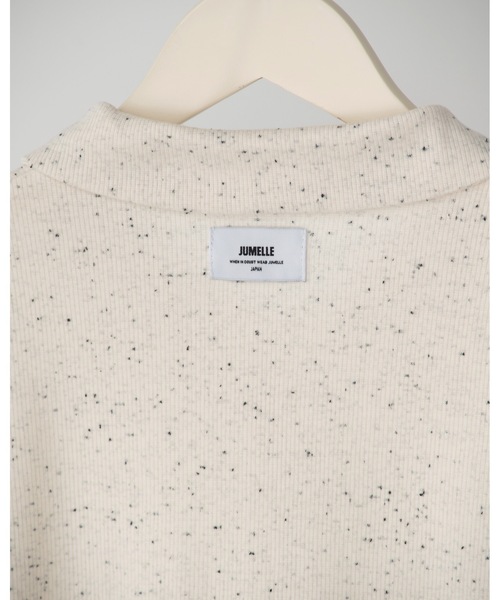 JUMELLE（ジュメロ）の「ネップリブカーディガン（Tシャツ/カットソー・レディース・グレー/アイボリー・MEDIUM）」の21枚目の写真