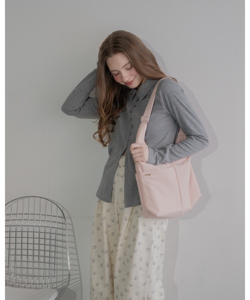 JUMELLE（ジュメロ）の「ネップリブカーディガン（Tシャツ/カットソー・レディース・グレー/アイボリー・MEDIUM）」の14枚目の写真