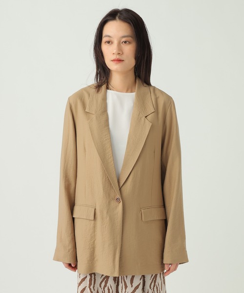 Elura（エルーラ）の「フィラメントツイルジャケット/659647（テーラードジャケット・レディース・ブラック/ブラウン/ベージュ・FREE）」の17枚目の写真