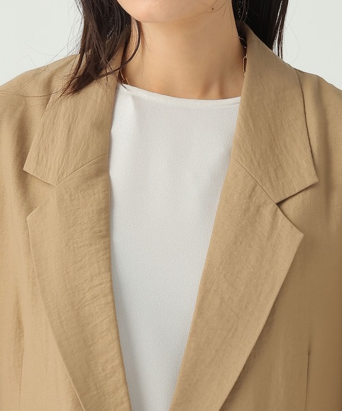 Elura（エルーラ）の「フィラメントツイルジャケット/659647（テーラードジャケット・レディース・ブラック/ブラウン/ベージュ・FREE）」の21枚目の写真