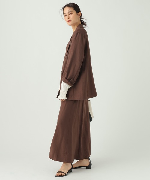 Elura（エルーラ）の「フィラメントツイルジャケット/659647（テーラードジャケット・レディース・ブラック/ブラウン/ベージュ・FREE）」の15枚目の写真