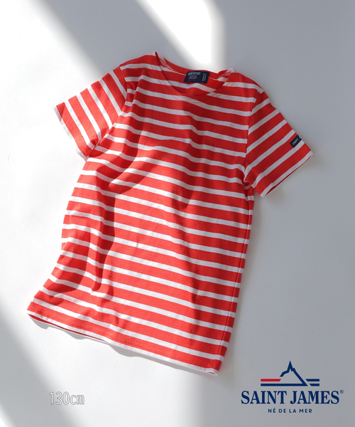 IENA ENFANT(イエナアンファン)の「【saint james/セントジェームス】 LEVANT MOD E B カットソー(Tシャツ/カットソー・キッズ・ネイビー/スカイブルー/レッド/ピンク系その他・130)」の4枚目の写真