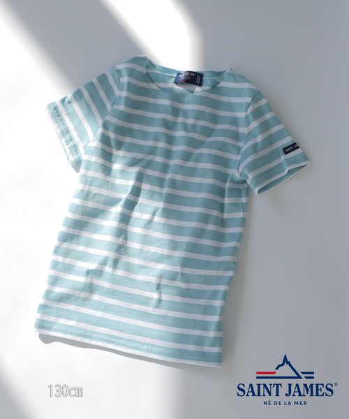 IENA ENFANT(イエナアンファン)の「【saint james/セントジェームス】 LEVANT MOD E B カットソー(Tシャツ/カットソー・キッズ・ネイビー/スカイブルー/レッド/ピンク系その他・130)」の1枚目の写真