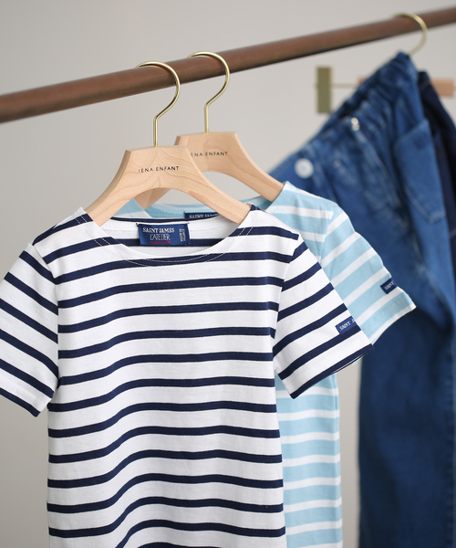 IENA ENFANT(イエナアンファン)の「【saint james/セントジェームス】 LEVANT MOD E B カットソー(Tシャツ/カットソー・キッズ・ネイビー/スカイブルー/レッド/ピンク系その他・130)」の5枚目の写真