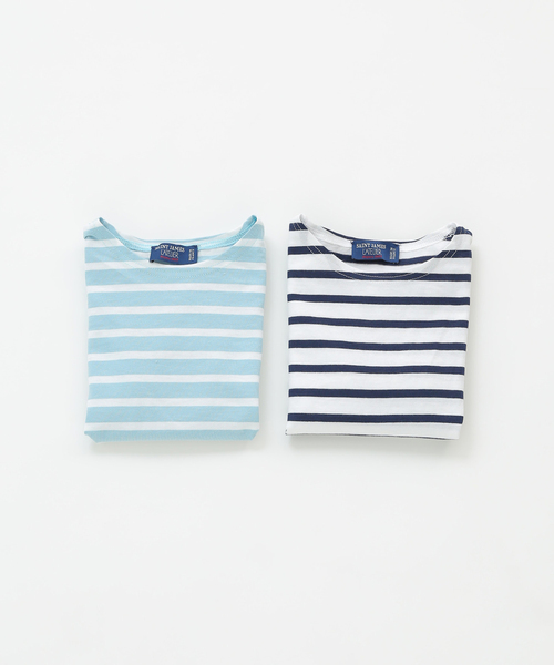 IENA ENFANT(イエナアンファン)の「【saint james/セントジェームス】 LEVANT MOD E B カットソー(Tシャツ/カットソー・キッズ・ネイビー/スカイブルー/レッド/ピンク系その他・130)」の7枚目の写真