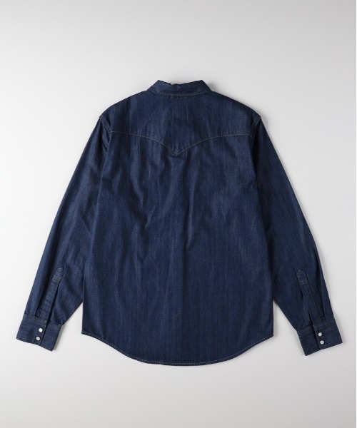 Levi's（リーバイス）の「【Levi's】ヴィンテージライク ウェスタンシャツ (インディゴ / スナップボタン / ワークウェア)（シャツ/ブラウス・メンズ・ダークインディゴブルー・S/M/L）」の2枚目の写真
