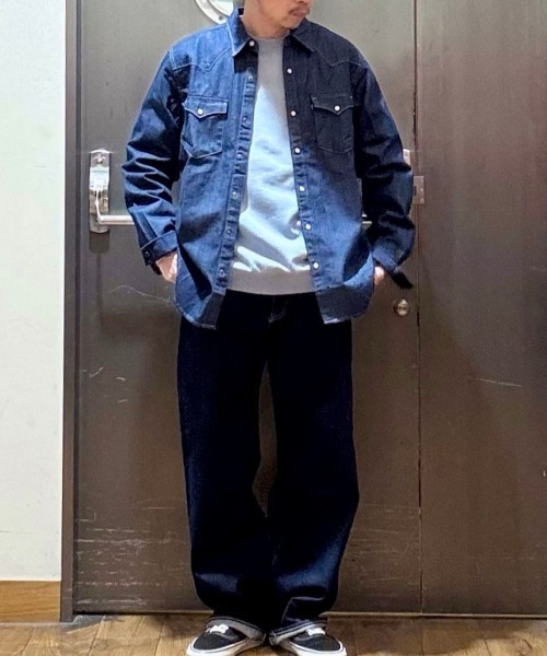 Levi's（リーバイス）の「【Levi's】ヴィンテージライク ウェスタンシャツ (インディゴ / スナップボタン / ワークウェア)（シャツ/ブラウス・メンズ・ダークインディゴブルー・S/M/L）」の12枚目の写真