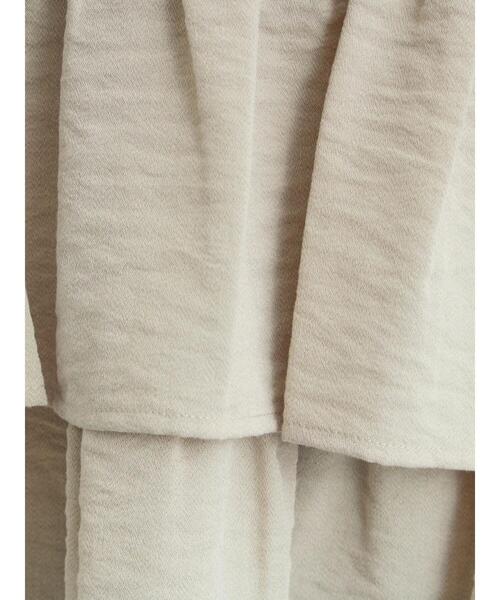 Samansa Mos2（サマンサ モスモス）の「(セットアップ可)フリルジップベスト（ベスト・レディース・ベージュ/ブラック/チェック・F）」の13枚目の写真