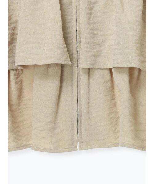 Samansa Mos2（サマンサ モスモス）の「(セットアップ可)フリルジップベスト（ベスト・レディース・ベージュ/ブラック/チェック・F）」の20枚目の写真