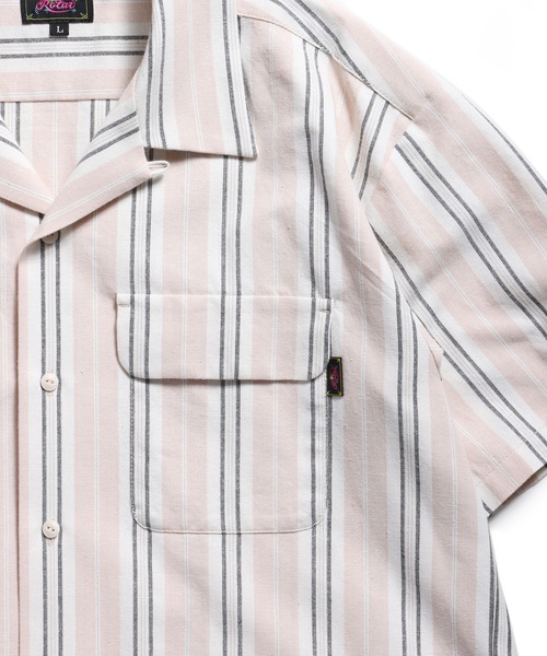 ROTAR(ローター)の「Native Stripes Open Collar Shirt(シャツ/ブラウス・メンズ・ブルー/ピンク/ブラック・MEDIUM/LARGE/X-LARGE)」の15枚目の写真