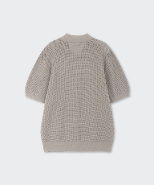 MUSINSA STANDARD（ムシンサスタンダード）の「クロシェニットポロシャツ[マッシュルーム]（ニット/セーター・メンズ・その他・MEDIUM/LARGE/X-LARGE/2XL/SMALL）」の8枚目の写真