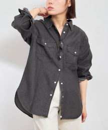 U by SPICK&SPAN | SOMETHING / サムシング BIG DENIM SHIRTS L/S(シャツ/ブラウス)